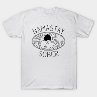 Vintage Namastay Sober Drug | Addiction Recovery T-Shirt